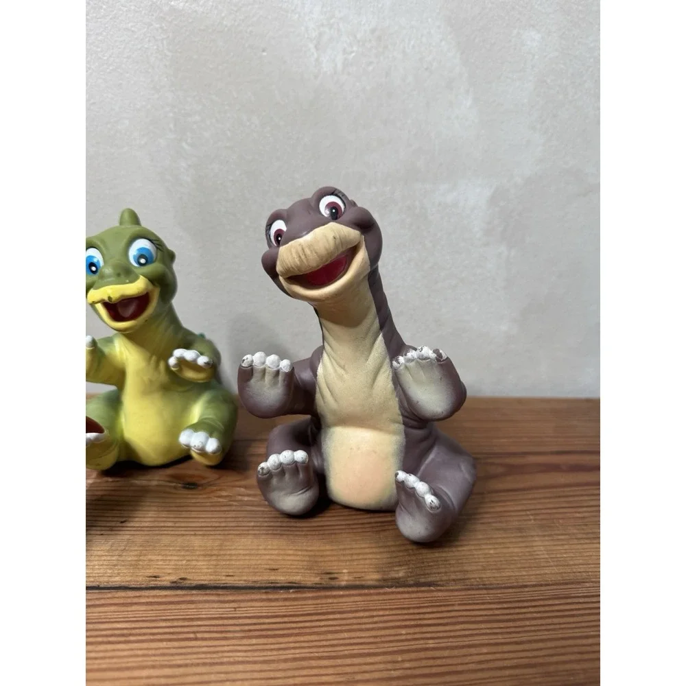 Vintage 1988 Land Before Time Pizza Hut Rubber Hand Puppets Lot Of 4